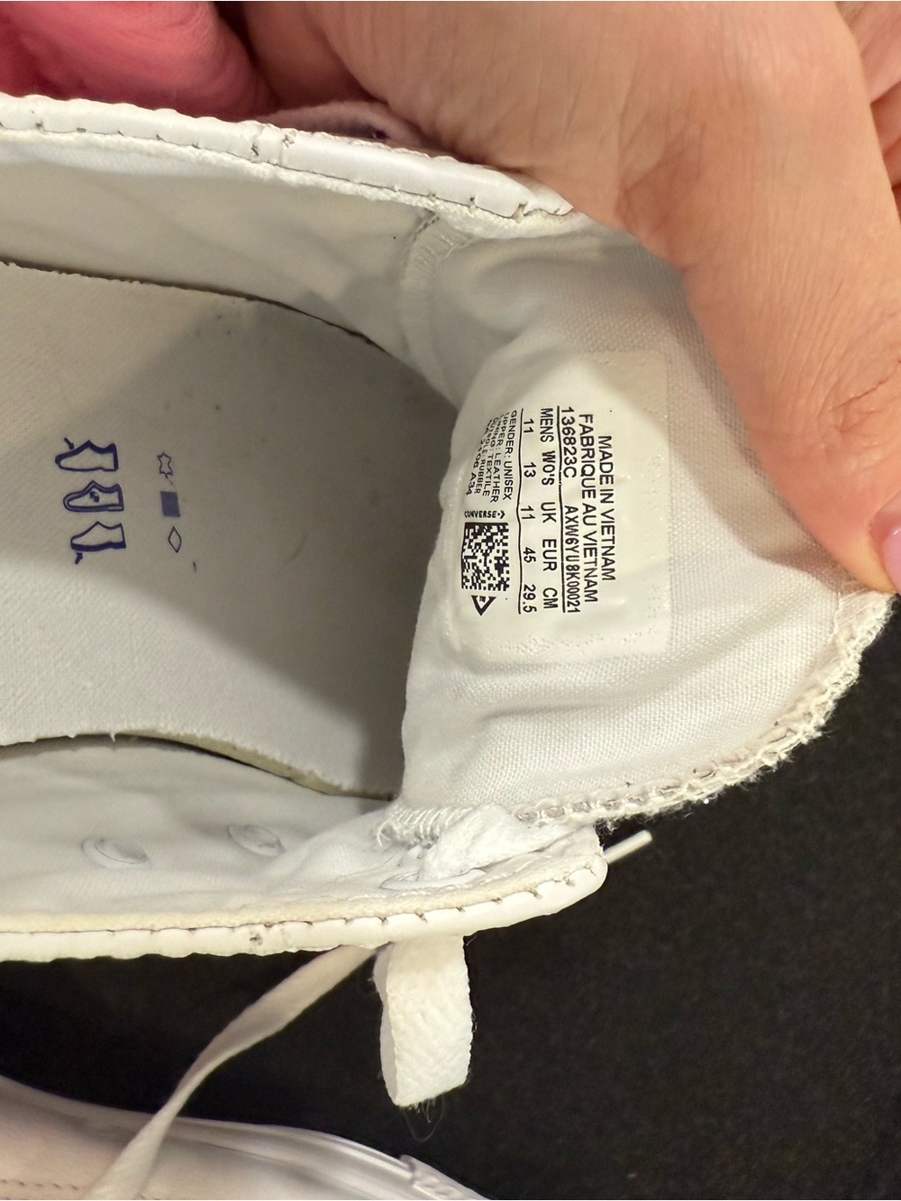 Vans All-White Low Top Canvas Sneakers - Picture 4 of 4